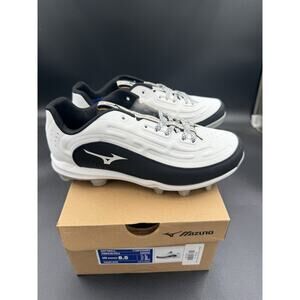 Mizuno Finch Elite 6 Womens Size US 8.5 White/Black 11GP236009